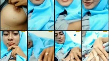 Bokep Indo-Mbak Tita jilbab biru