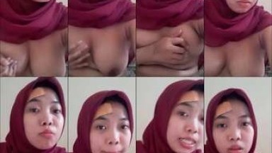 Bokep Indo-Jilbab Merah Mesum Abis Kepentok Kontol Dijidat